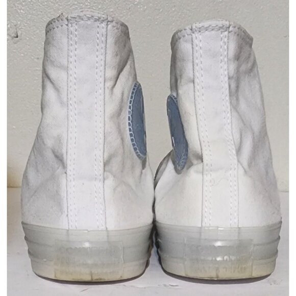 Converse Chuck Taylor All Star High-Top Sneakers Clear Unisex White Size Men 9/ - Picture 3 of 7